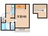 アミティ泉尾 1Kの間取り