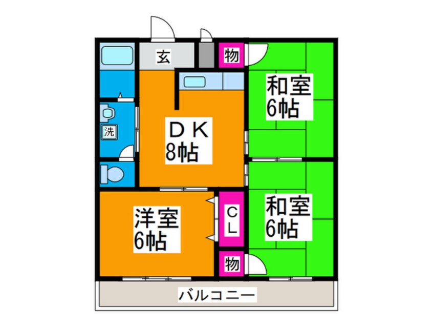 間取図 ロイヤルハイツ深井沢