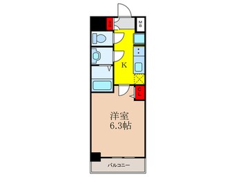 間取図 ﾌﾟﾚｻﾝｽ新大阪ｲｵﾘｱ(216)