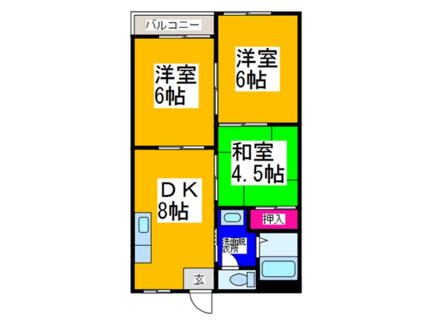 間取図 山元マンション