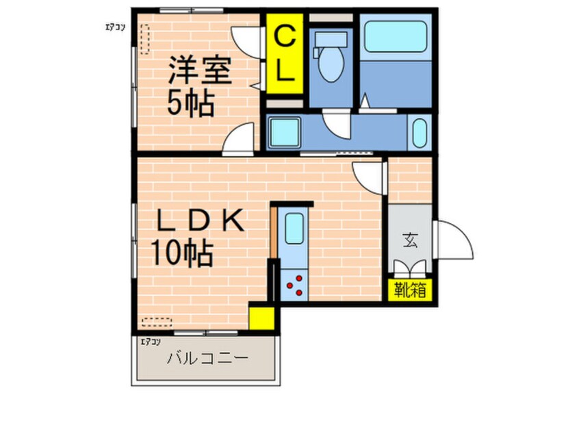 間取図 ブランドール幸永Ⅱ