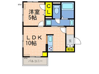 間取図 ブランドール幸永Ⅱ