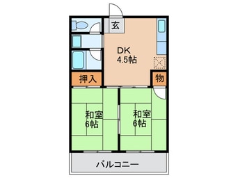 間取図 ｻﾝﾊｲﾂ