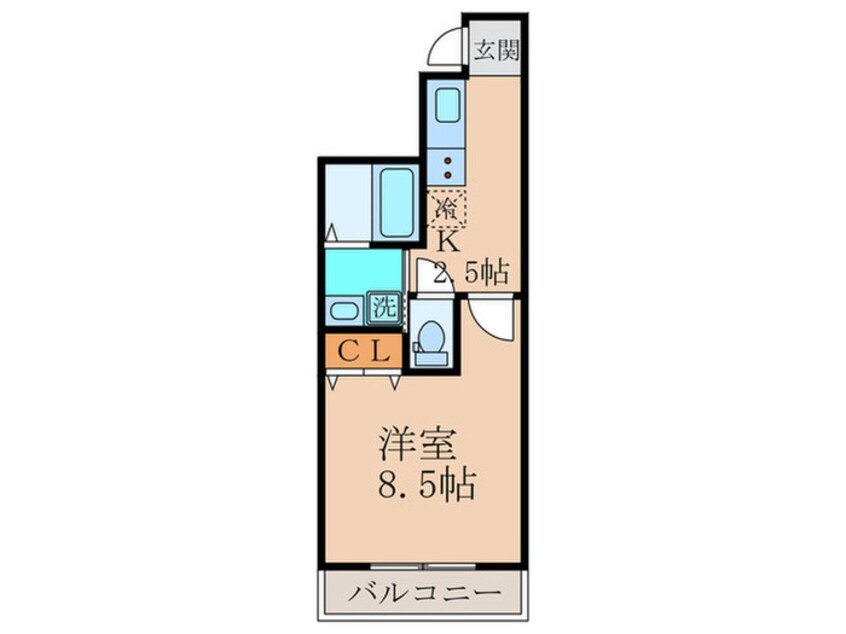 間取図 フジパレス弥刀駅北Ⅰ番館