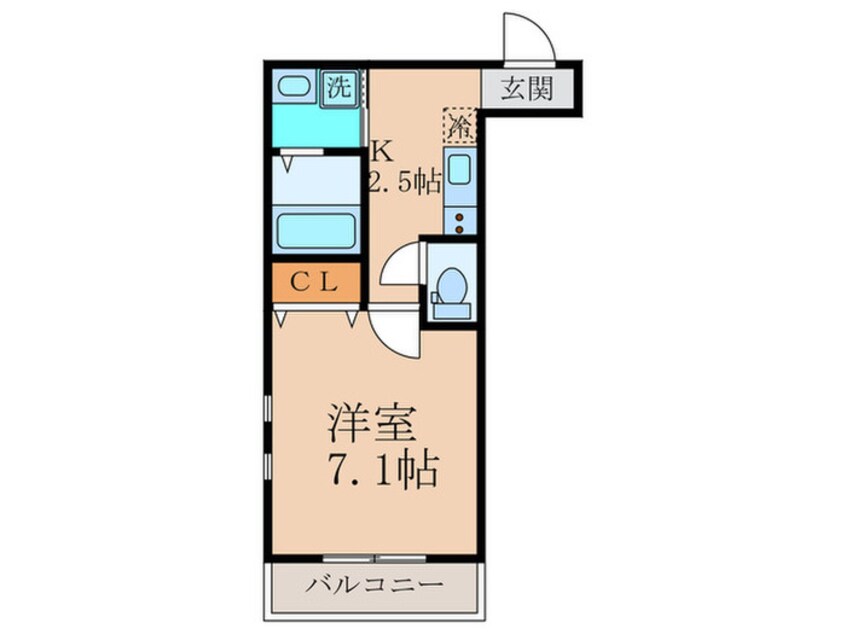 間取図 フジパレス弥刀駅北Ⅰ番館