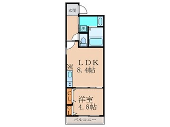 間取図 フジパレス弥刀駅北Ⅰ番館