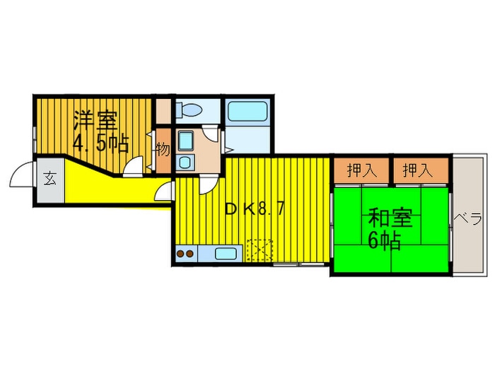 間取り図 エルトレスＢ棟