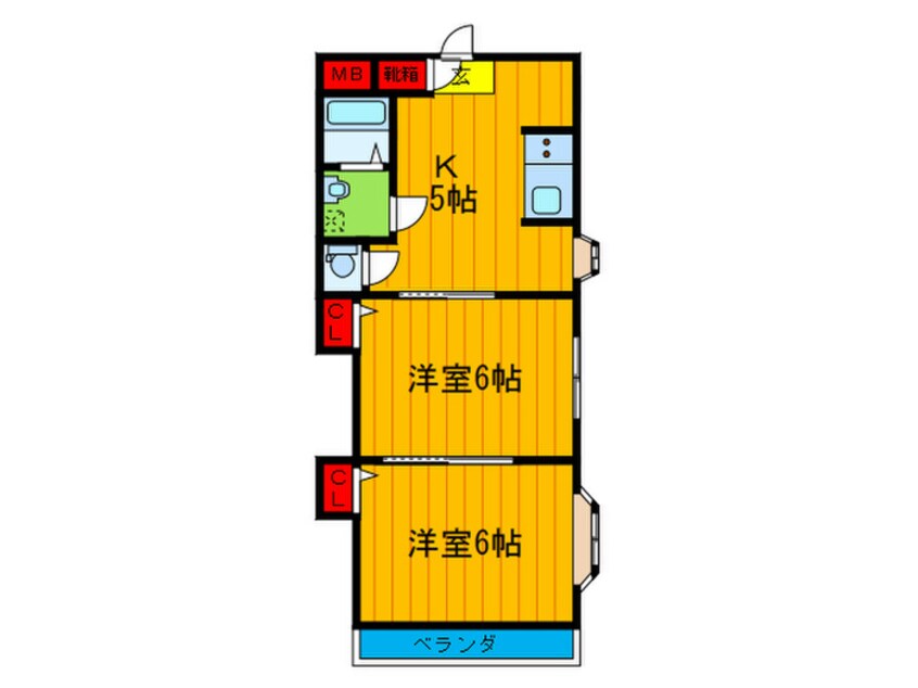 間取図 三熊ハイツ５号館