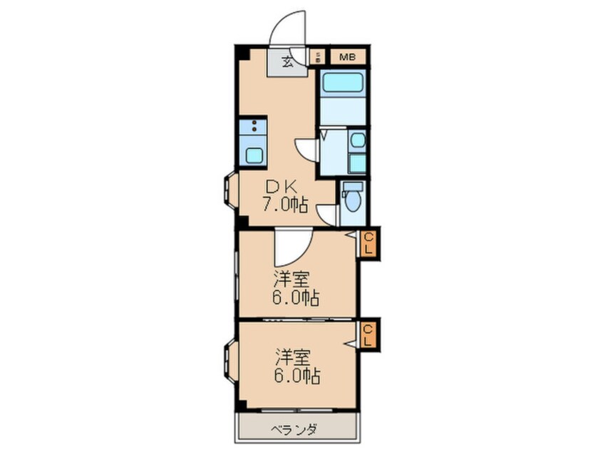 間取図 三熊ハイツ５号館