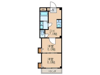 間取図 三熊ハイツ５号館