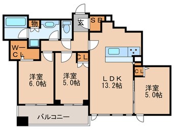 間取図 シティタワ－梅田東(904)