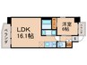 プレジオ梅田 1LDKの間取り
