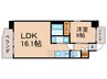 プレジオ梅田 1LDKの間取り