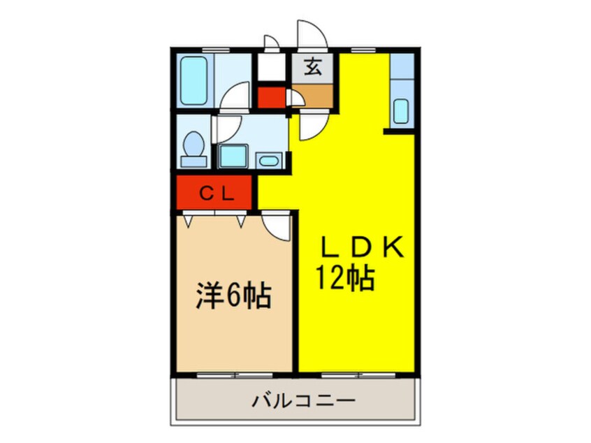 間取図 YKハイツ高丸