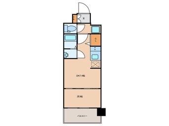 間取図 ﾌﾟﾚｻﾝｽ京都室町通　紫水(303)