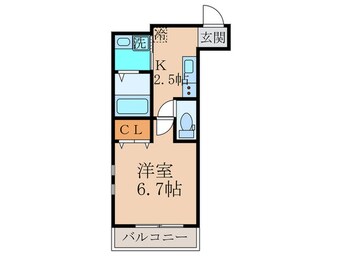 間取図 フジパレス弥刀駅北Ⅱ番館