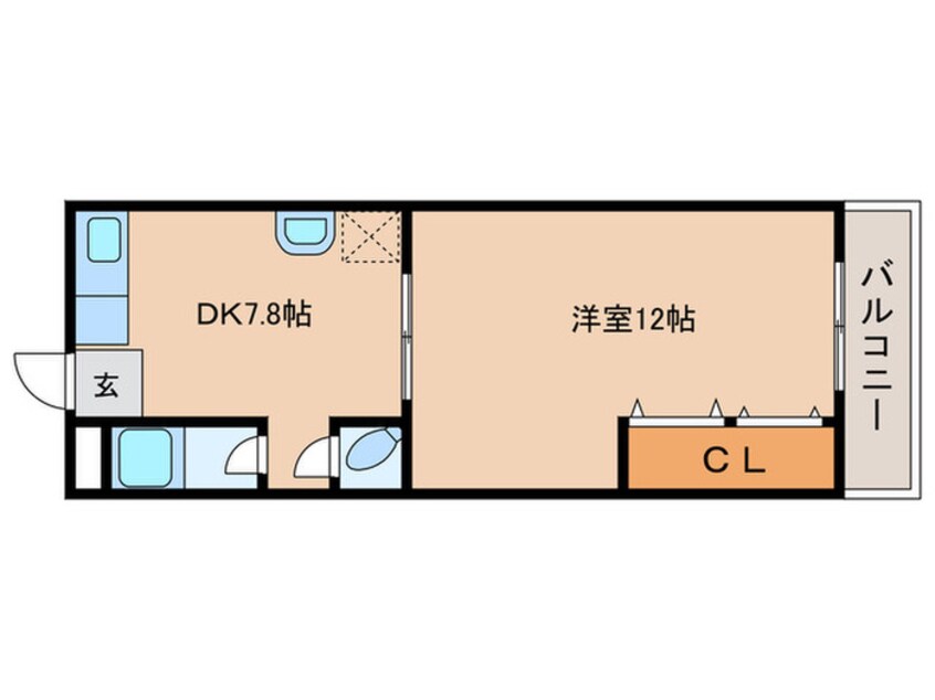 間取図 ＧＳ阿倍野２０２