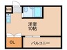 コロル淡路 1Rの間取り