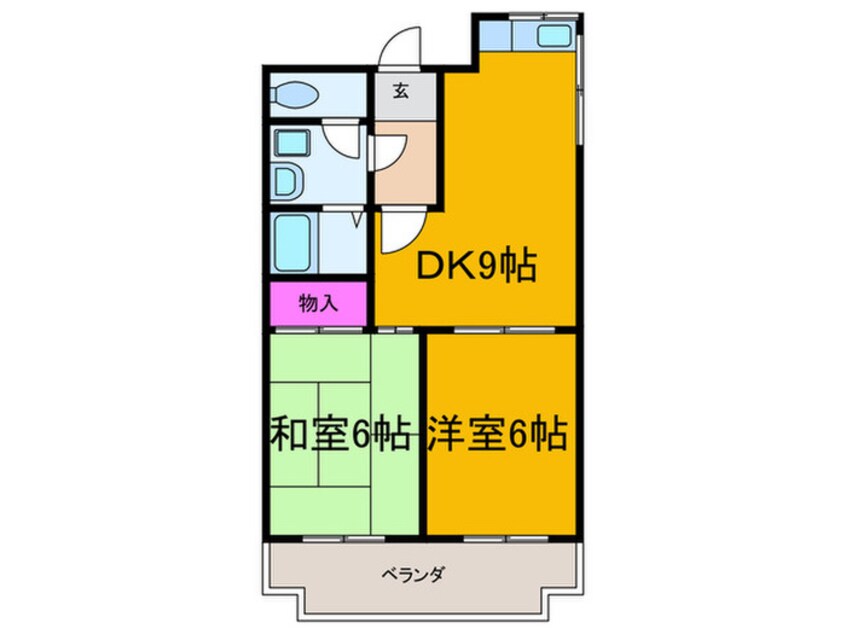 間取図 ウイステリア長居西