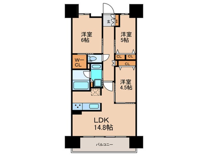 間取り図 ハルモシティ（２１２）