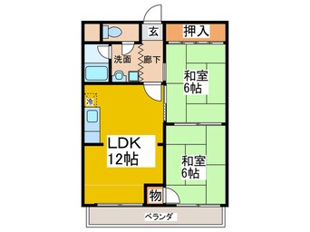 間取図 エクセレーヌ山之内