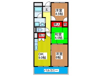 間取図 レジデンス赤井