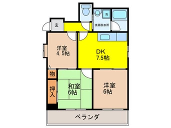 間取図 ヴィラコート山坂