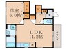 サンライズ・エイト 1LDKの間取り