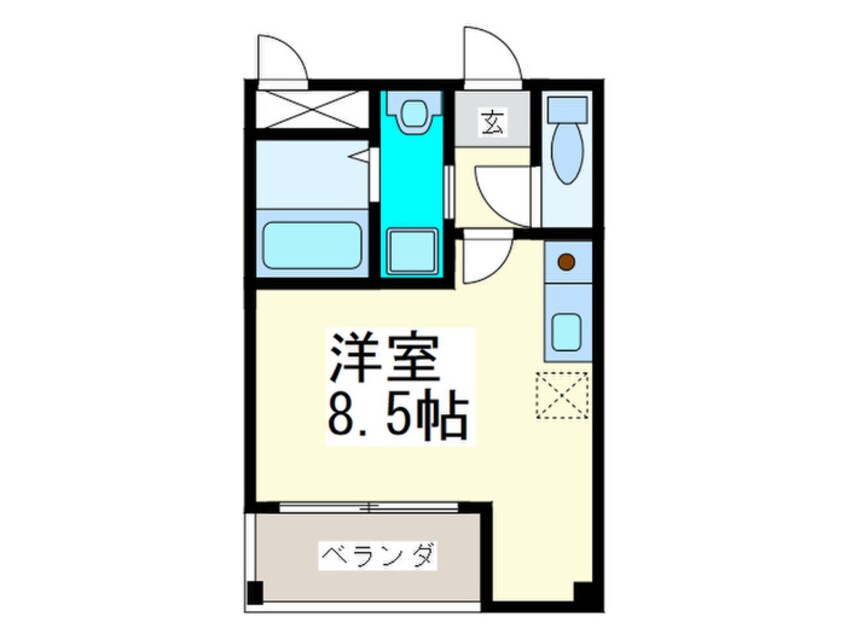 間取図 リバパレス靭公園