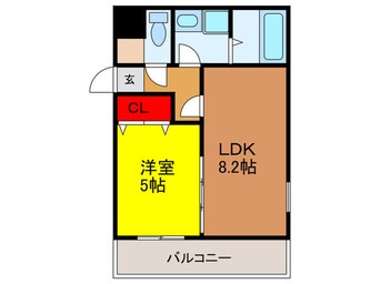 間取図 セゾンクレアスタイル平野本町