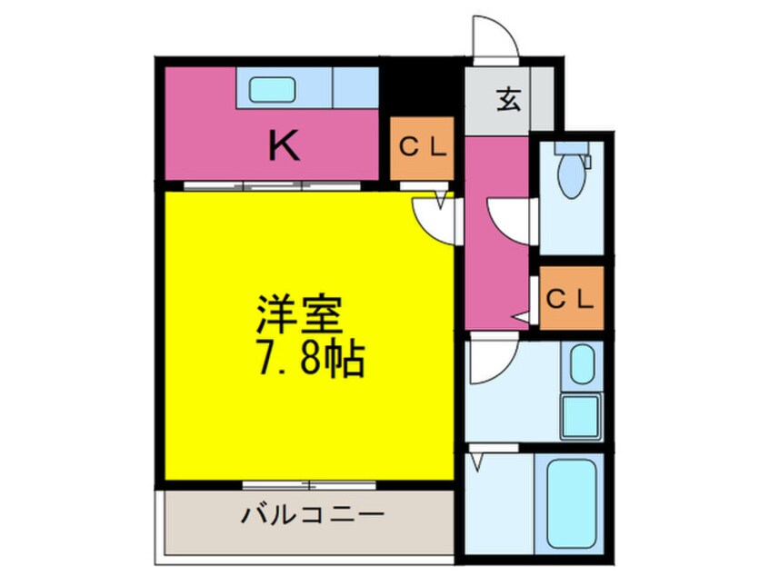 間取図 プライム日根野