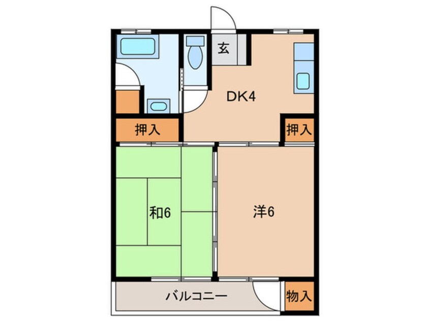 間取図 王居殿公社ビル(343)