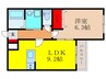メゾン東雲 1LDKの間取り