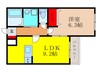 メゾン東雲 1LDKの間取り