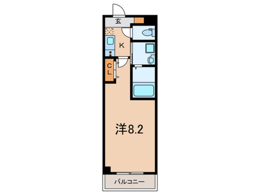 間取図 Ｄ－Ｓｑｕａｒｅ深江本町