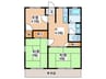 バウハイツ 3Kの間取り