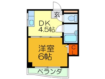 間取図 ドミ－ル深江橋