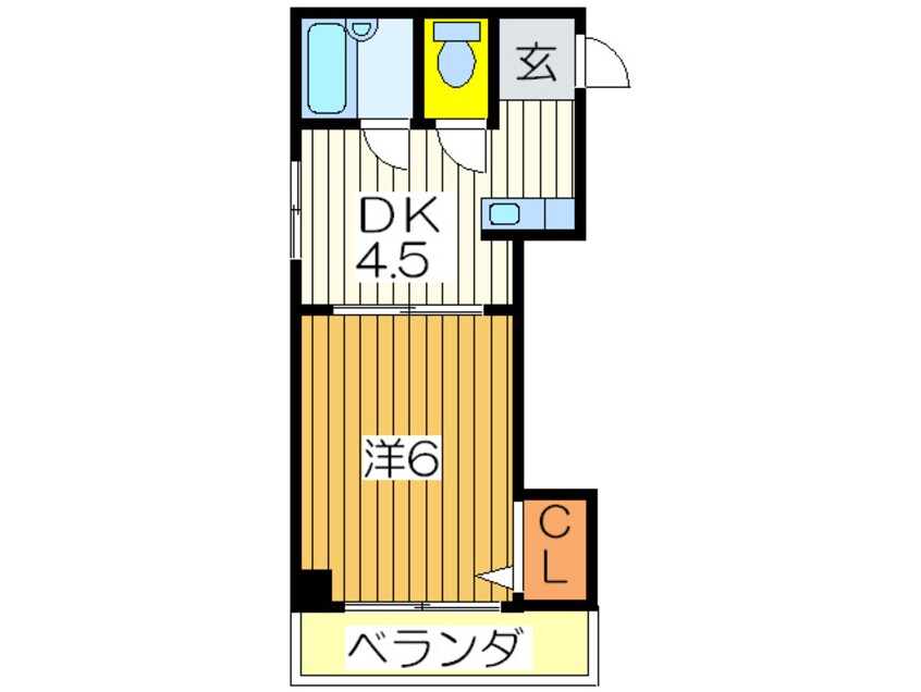 間取図 ドミ－ル深江橋