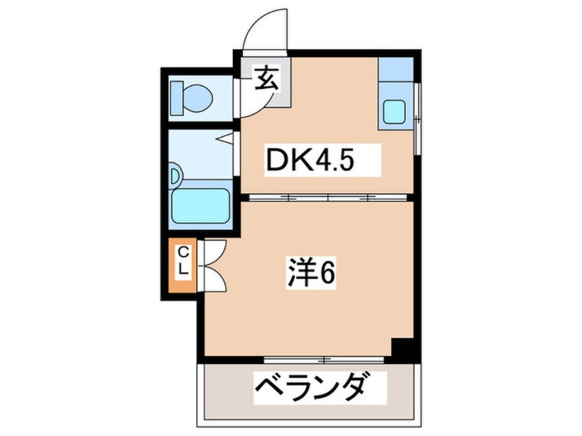 間取図 ドミ－ル深江橋