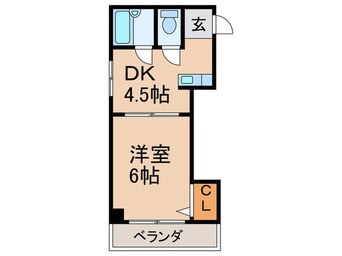 間取図 ドミ－ル深江橋