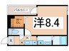 フジパレス長田ノース 1Kの間取り