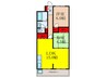 第２マンション南茨木（４１１） 2LDKの間取り