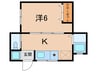 喜田ハイツ 1Kの間取り