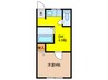 加茂の荘 1DKの間取り