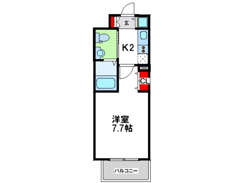 間取図 グランル－ジュ中之島南