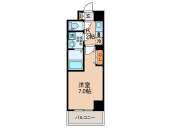 間取図 グランル－ジュ中之島南