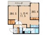 大屋館 2LDKの間取り