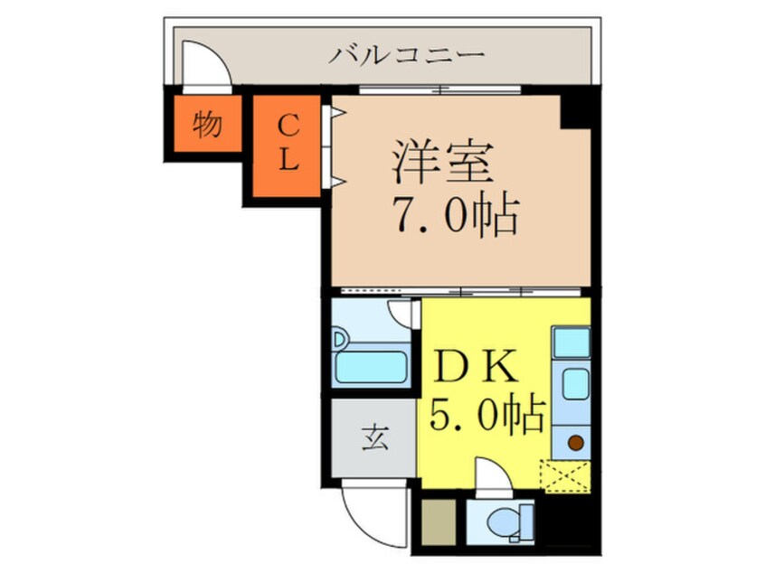 間取図 ウエストサイド江坂