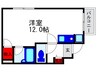 ロータス小山 1Rの間取り