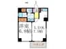智恵光院ハイツ 1LDKの間取り